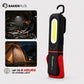🔥SAKERPLUS Wiederaufladbare Arbeitsleuchte, 3000LM COB LED Magnetische Mechanikerlampe mit 360° Schwenkbügel, 180° Verstellbarem Ständer, Taschenlampen-Modus, USB-C Ladung, IP54 Wasserbeständig für Autoreparatur, Garage & Camping