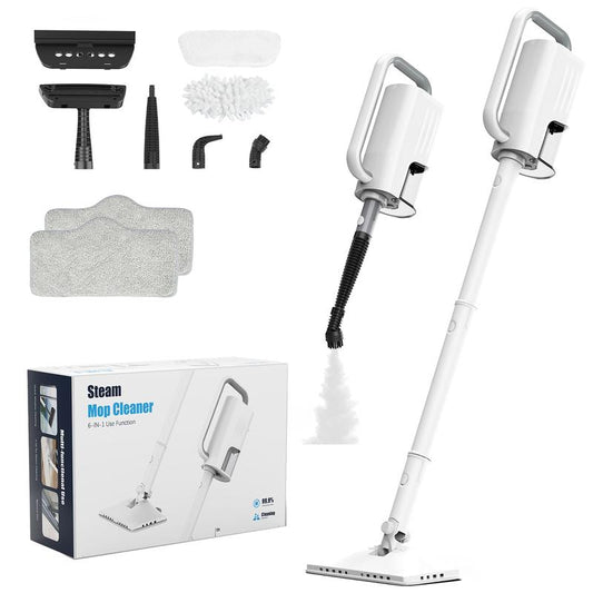 🔧 50% RABATT! ❄️ Teendow 1300W Dampfreiniger 6-in-1 Multifunktions-Dampfmop mit austauschbaren Düsen für Boden, Teppich, Sofa, Fenster, Schrank & Auto – Effektive Desinfektion & Gegen hartnäckige Flecken,Dampfmopp,Dampfbesen