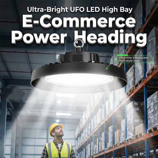 【💡Limitiertes Angebot – 50 % Rabatt !】🏭 Robuste UFO-LED-Hochregallampe 🔧⚡ – Hohe Helligkeit, spart 70% Energie, ideal für Lager & Werkstätten. 5 Jahre Garantie, sofort lieferbar. Preis-Leistungs-Sieger!