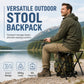 Tragbarer Falthocker Rucksack 2-in-1 Outdoor Camping Sitzhocker