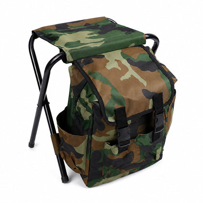 Tragbarer Falthocker Rucksack 2-in-1 Outdoor Camping Sitzhocker