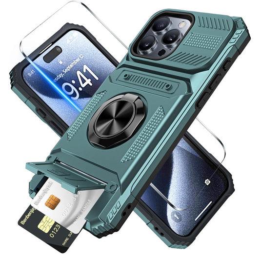 📱 50 % Rabatt für begrenzte Zeit! 💥 Handyhülle mit Kartenfach und Ringhalter – Verfügt über eine integrierte Halterung, ist mit magnetischen Autohaltern kompatibel und bietet Schutz vor Stürzen.