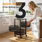 Multi-Tier Round Metal Rotating Storage Cart