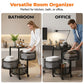 Multi-Tier Round Metal Rotating Storage Cart