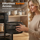 Multi-Tier Round Metal Rotating Storage Cart