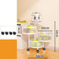 Multi-Tier Round Metal Rotating Storage Cart