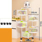 Multi-Tier Round Metal Rotating Storage Cart