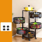 Multi-Tier Round Metal Rotating Storage Cart