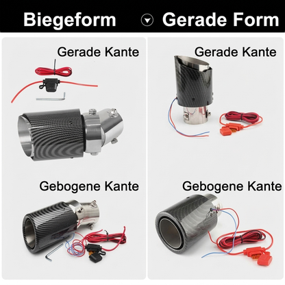 📢📢50% RABATT !!⏰Universelles LED-Auspuffrohr für Autos