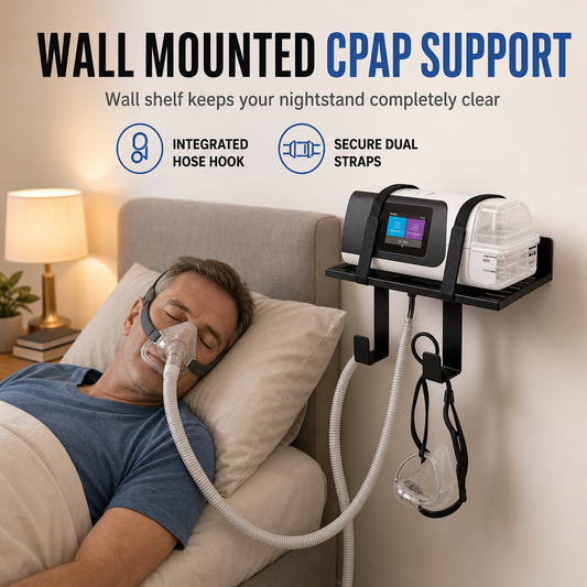 🏠 CPAP-Nachttisch-Organizer & Wandregal | Sicher und platzsparend