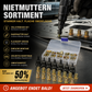 🔧Die Pakete werden zu Ihnen nach Hause geliefert!🎁Flachkopf-Gewindemutter Einnietmuttern-Satz